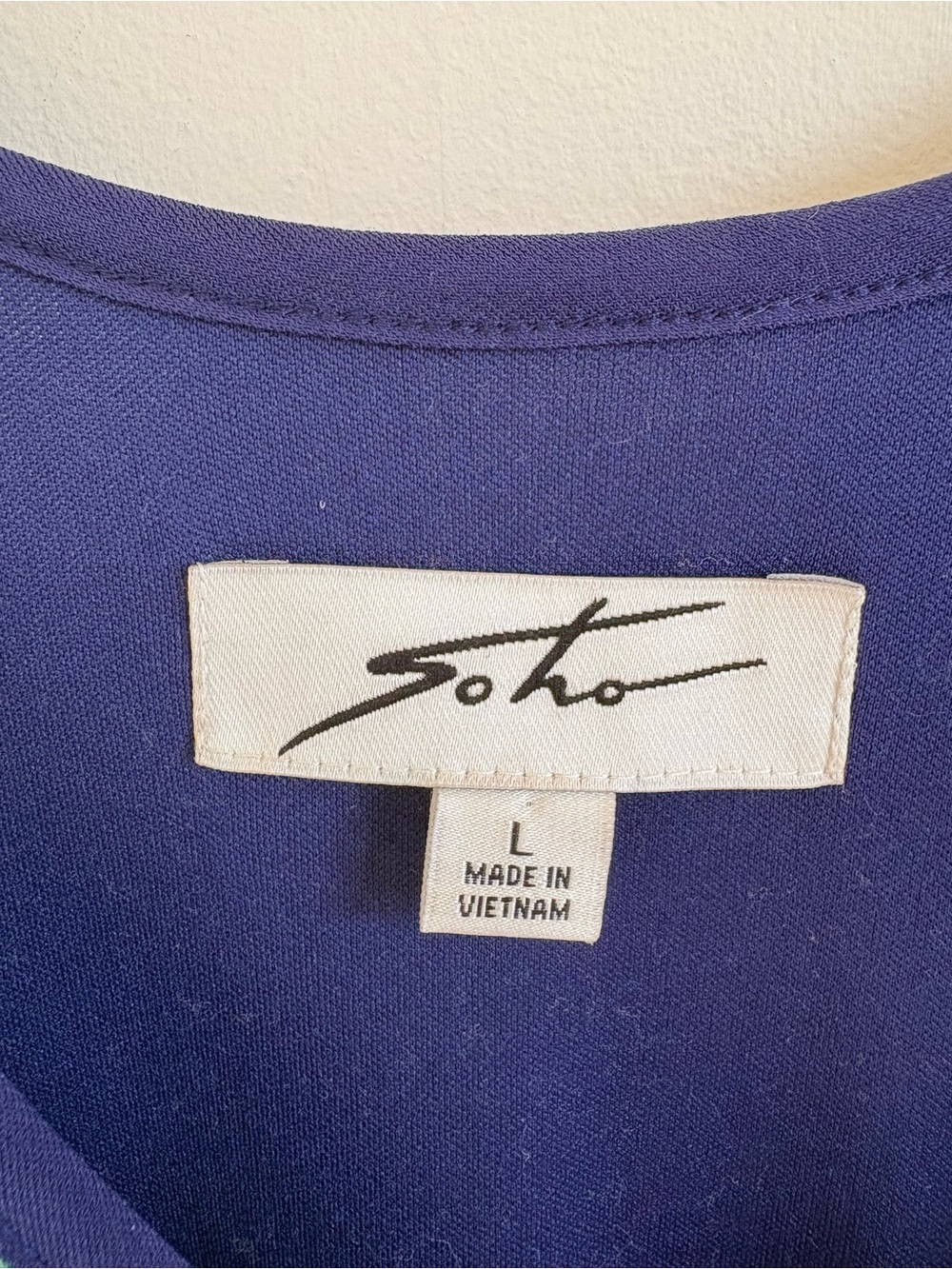 SOHO Apparel Blue Tie Dye Sleeveless Midi Dress Large - Picture 4 of 10
